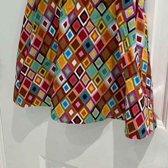 High 5 Sleeveless Geometric Print Colorful Dress 4 - Picture 6 of 10